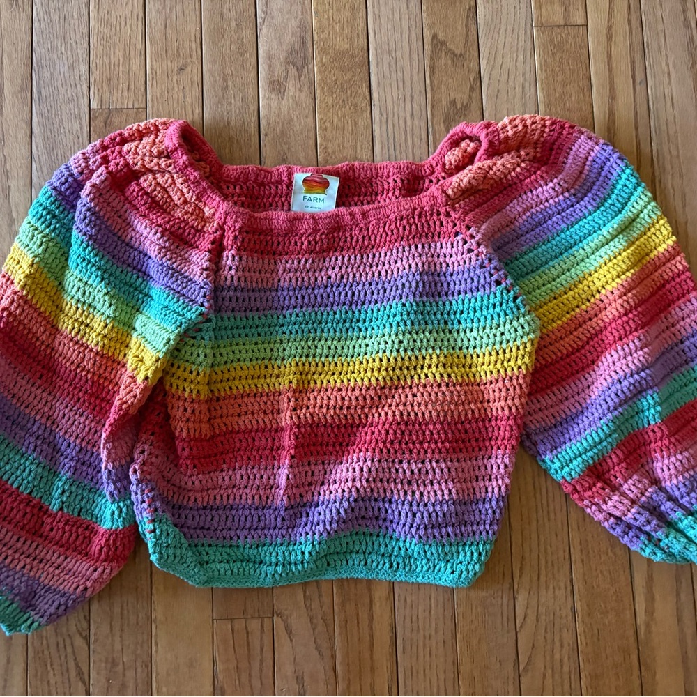 FARM Rio Multicolor Striped Sweater